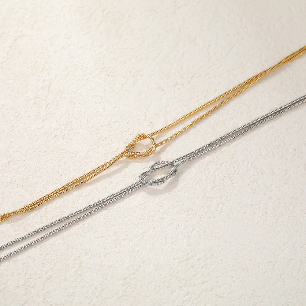 LumeLuxe - 14K Gold and Silver Matching Bracelets for Women/Couples