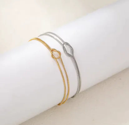 LumeLuxe - 14K Gold and Silver Matching Bracelets for Women/Couples